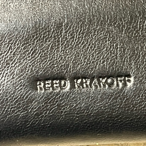 Reed Krakoff Leather Wristlet/Purse, Deep Blue&Black Color - Picture 8 of 16